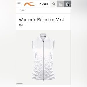 NWT KJUS Women’s Retention Vest White Size S
